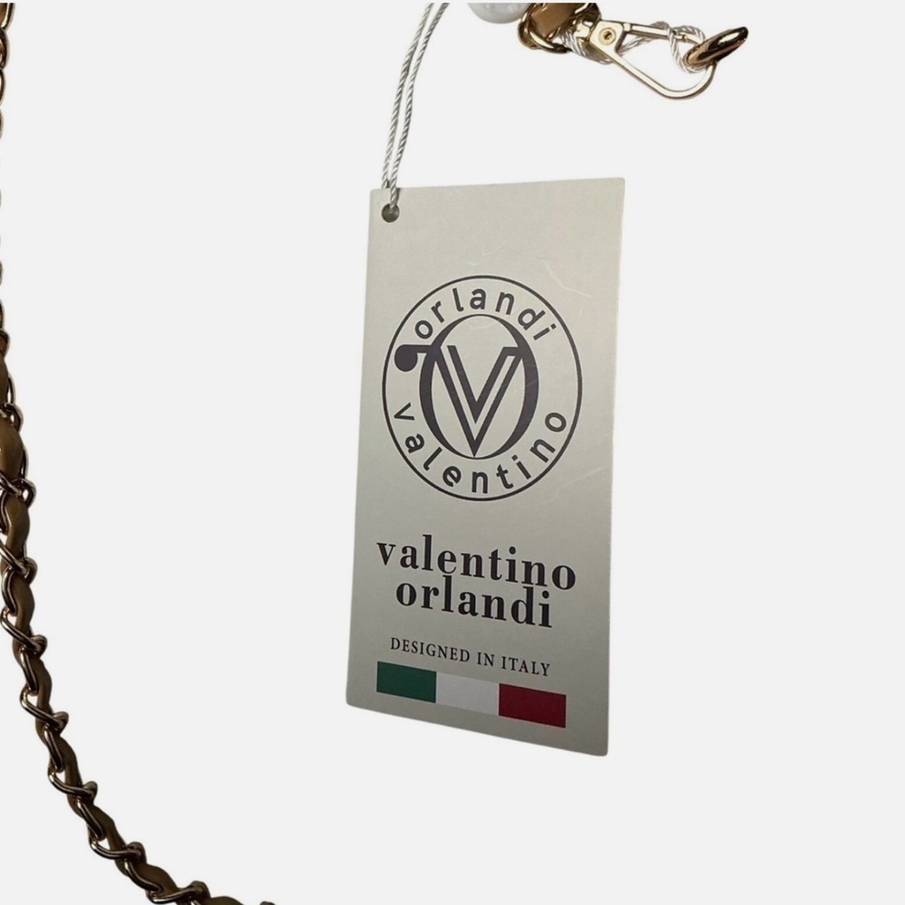 NEW Authentic Valentino Orlandi Taupe Crossbody Purse - Picture 6 of 10